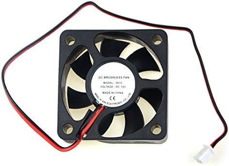BXQINLENX 5015 Dc12v Quiet Brushless Cooling Fan Miniature Cooling Fans 2pin 50x50X15mm 7 Blade (3 PCS)