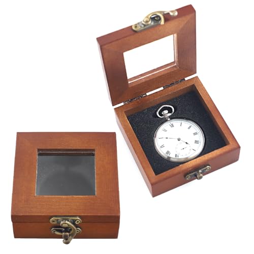 Tiong Luxury Pocket Watch Box Wooden Box Single Gift Box Display Storage Case