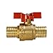 Midline Valve 837Q034 Lead-Free Pex Full Port Ball Valve with Tee Handle, 1/2 in.