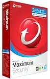 Trend Micro Maximum Security | 2017 | 3 PC's | 1 Year Subscription | PC/Mac | Keycard- No Disc