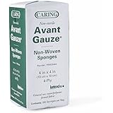 Medline PRM25444 Caring Non-Woven Non-Sterile Gauze Sponge, 4" x 4", 4-Ply (10 Packs of 200)