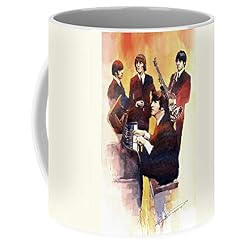 Lplpol The Beatles 01 Tasse à café 325 ml - Les Beatles, Paul McCartney, John Lennon, RIngo Starr, George Harrison
