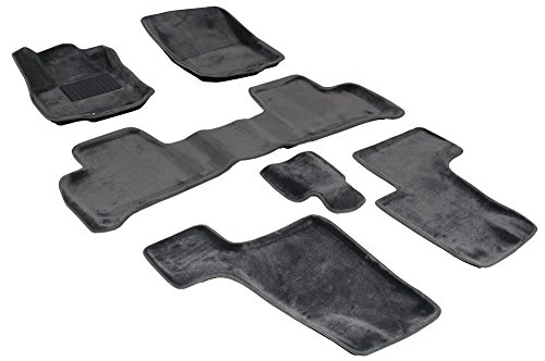 Plush Velour Car Floor Mats For Mercedes GL X166 – Waterproof, Black, Full Set (Front & Rear)