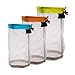 Yiotfandoll Nylon Mesh Stuff Sack Drawstring Storage Bag for Camping Travelling Hiking Bag Set of 3