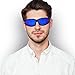 KKUP2U Polarized Sports Sunglasses for Men and Women Cycling, Baseball, Running, Riding, Golf, Fishing, TR91 Frame, 400 UV Protection Glasses -Black Blue