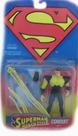 Conduit action figure with spinning kryptonite attack c…