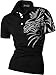 jeansian Men's Slim Fit short Sleeves Casual POLO Tee T-Shirts U010