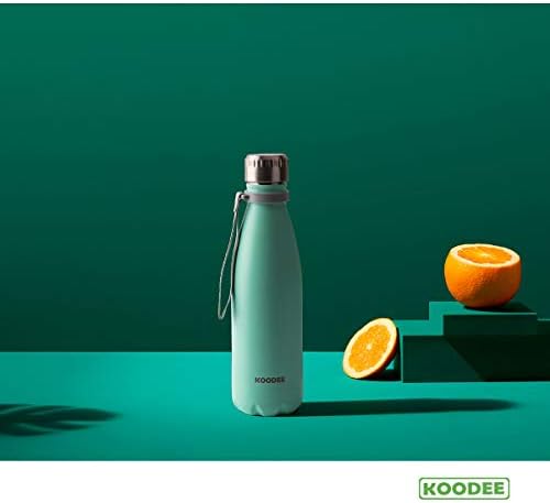 Stainless steel water bottle with a price tag of $9.33.