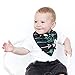 Baby Bandana Bib Set of 4, Super Absorbent Organic Drool & Teething Bibs for Boys & Girls by Matimati (Mint and Gray)