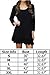 Songbai Women's Long Sleeve A-line Lace Stitching Trim Casual Dress