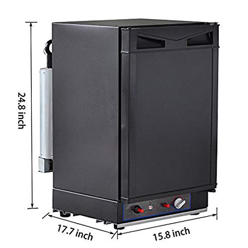 SMETA Electric/Gas RV Truck Refrigerator for camping, AC/DC/Propane,1.4