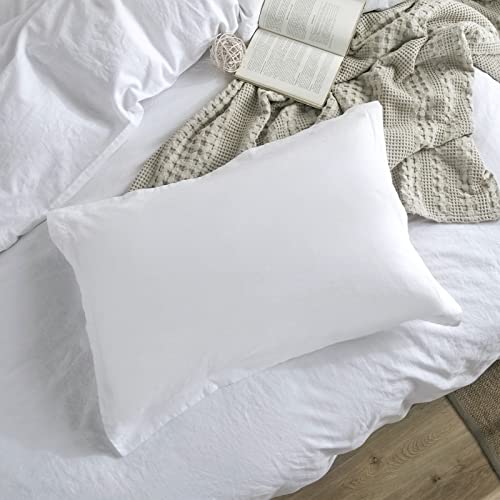 PHF Linen Duvet Cover Set King, Upgraded French Linen Blend Duvet Cover Set, Comfy Elegant