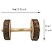 KZHAREEN Natural Wooden Chew Toys Barrel Roller Ball Bell Birds Hamster Rabbits Rat Small Animal Playing Chewing