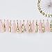 Ginger Ray Pink And Gold Foiled Baby Shower Party Tassel Garland 16 Pack