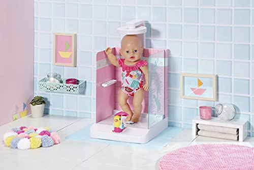 Baby Born Bath Walk-in Shower for 43cm Dolls - Easy for Small Hands ...