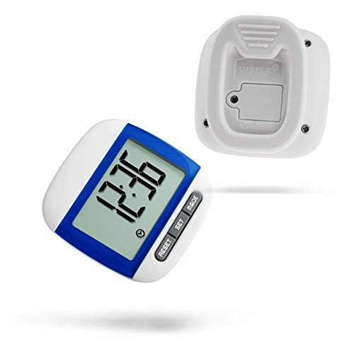 ZUZU Simple Step Counter Portable Walking 3D Pedometer with Carabiner Clip for Men/Women/Pets,A - Thumbnail 5