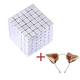 Magnetic Holders Multi-Use Square Cube Magnets Toy Puzzle Magnet Block Magic Cube Education Toys Metal (216 Pack)