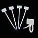 Amgate 100 Pcs Write on Tags Wire Zip Ties Cable Mark Tags Nylon Power Marking Label (100pcs)