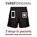 SCOTTeVEST Boxers for Men - 2 Hidden Pockets - Breathable Moisture Wicking Underwear for Travel & More (Black, Medium)