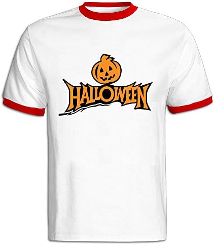 Men's Happy Halloween 100% Cotton Red Small Shirts