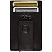 Slim Leather Money Clip Wallet for Men - Best Front Pocket Wallet with Credit Card Holder & ID Case - RFID Blocking (Black)
