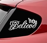 Believe christian vinyl decal bumper sticker