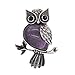 ZHEPIN Owl Necklace Amethyst Healing Pendant Nekclace for Women Men Spiritual Energy Gemstone Necklace - 19 inches