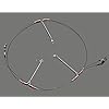 10-Pcs-Stainless-Steel-Fishing-lures-Wire-Leader-Trace-with-Snap-Beads-3-Arms-Fishing-Rigs-Leaders-Trace-50LB-Tested-for-Freshsalt-Water