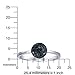 VIR JEWELS Sterling Silver Black Diamond Ring (1/5 CT) Size 7