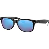 Ray-Ban RB2132 NEW WAYFARER 55MM Square Sunglasses For Men For Women +BUNDLE with ACCESSORY EYEWEAR KIT