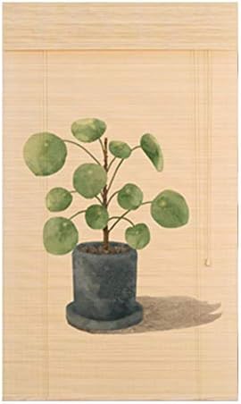 Yanzhen 竹すだれ バンブーカーテン印刷 日焼け止め 耐湿性 新登場 バルコニー 3色 Color A Size 150x300cm サイズ カスタマイズ