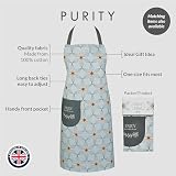 Cooksmart 5-Piece Apron Oven Glove Tea Towel Set Purity Kitchen Accessories view 2