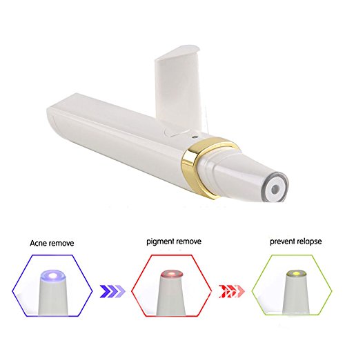 Msmask 3 Colors LED Soft Laser Acne Pen Blemish Removal Light Treatment Skin Face Tool - Thumbnail 3