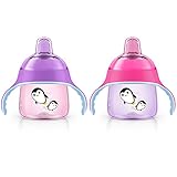 Philips Avent My Penguin Sippy Cup, 7oz (Pink/Purple)