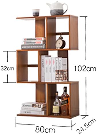 Anna Display Shelves TH European Bookshelf S-shaped Shelf Living Room Floor Type Bookcase Home Cut Off The Shelf Combination Creative Bookshelf (Size : 3 tier)