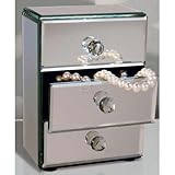 Allure by Jay Mirror Jewelry Box with 3-Drawers