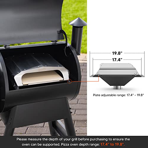 Stanbroil Wood Fired Pizza Oven Attachment Pizza Maker for Traeger, Pit Boss,  Camp Chef, Green Mountain Grills, Z Grills, Smokin Brothers Pellet Grills,  Silver in Saudi Arabia | Whizz Grill Covers