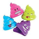 Fun Express Poop Emoji Fillable Easter Eggs - 12 Pieces