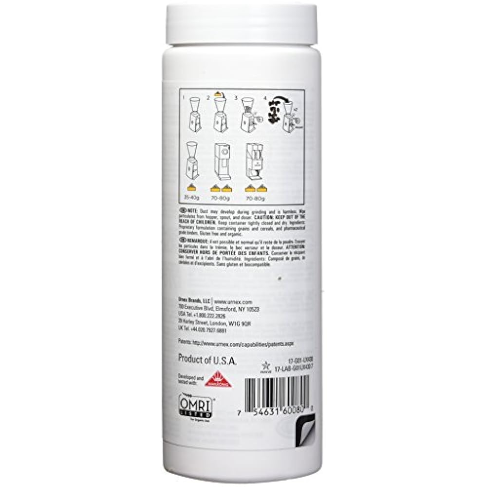 Urnex Grindz Professional Coffee Grinder Cleaning Tablets 430 Grams