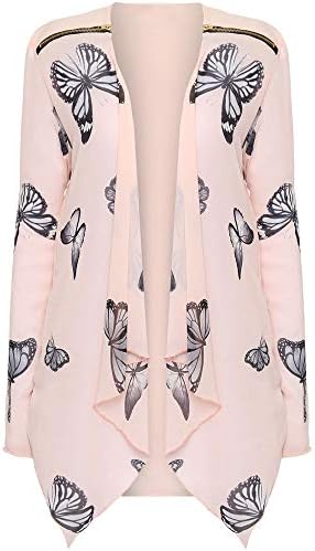 Women Cardigan,Musheng Womens Chiffon Butterfly Printed Shawl Kimono Cardigan Top Cover Up Blouse