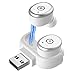 Wireless Earbuds,Waterproof Bluetooth Earbuds, Bluetooth Headphones 5H Playtime Deep Bass Stereo Sound Wireless Headsets, Built-in Microphone. (Silver/white)