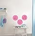 WallPops Flirt Dry Erase Dot Decals,Pink