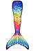 Fin Fun Mermaid Tail Only, Reinforced Tips, NO Monofin, Amazon Rainforest, Adult M