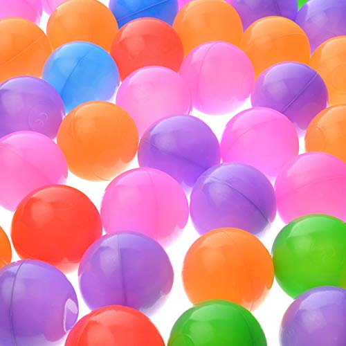 toyofmine Ocean Ball Baby Kid Pit Toy Game Swim Pool Soft Plastic Ball (500 pcs)