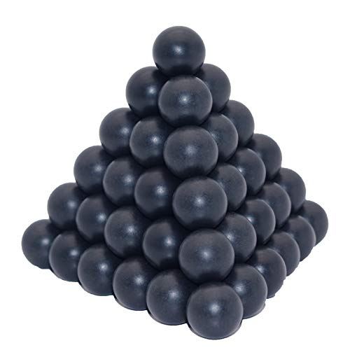 Sports Black PVC/Nylon Self Defense Less Lethal Practice Paintball Riot Balls 100 X 0.68 Cal
