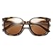 Ziwanule Polarized Sunglasses for Women/Men Vintage Womens Sunglasses Driving Sun Glasses Brown Lens/Tortoise Frame