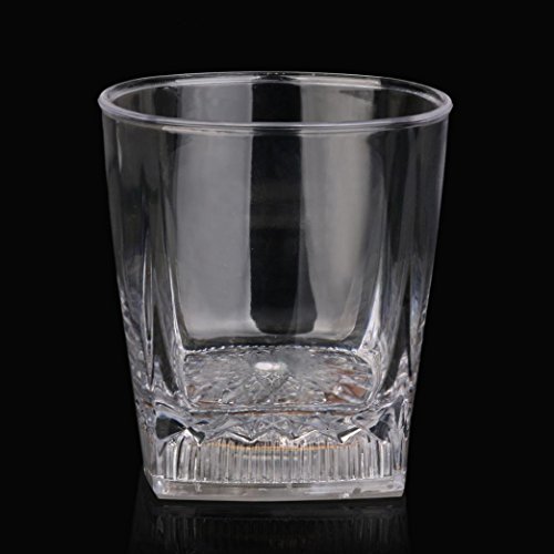 Transer Distinctive Flashing Led Wine Glass Light Up Barware Drink Cup Party Wedding (C, Clear)