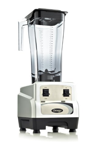 Click Here to See More Images Omega BL430S 3 Peak Horse Power Commercial Blender, High/Low Toggle Controls, 82-Ounce, Silver