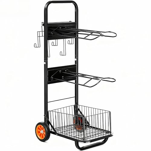 BENYIJS Rolling 3-Tier Saddle Rack