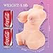 Fondlove Lifelike Sex Doll Male Masturbator Toy with Vagina and Anus, Realistic Male Sex Toy for Men Maturbation, 3D Love Doll with Pussy Ass Butt and Torso